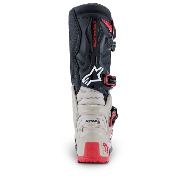 Tech-7 Enduro Boots Black/Light Gray/Bright Red