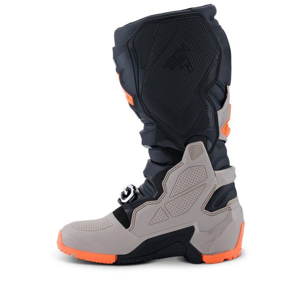 Tech-7 Enduro Boots Black/Warm Gray/Orange Fluoro