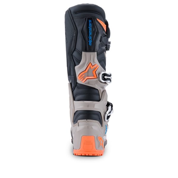 Tech-7 Enduro Boots Black/Warm Gray/Orange Fluoro