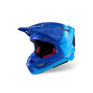 Supertech S-M10 Helmet Metallic Blue/Medium Blue/Black Carbon Matte/Gloss
