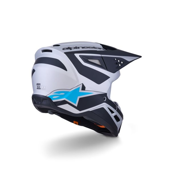 S-M3 Heat Helmet Silver/Blue/Black Matte