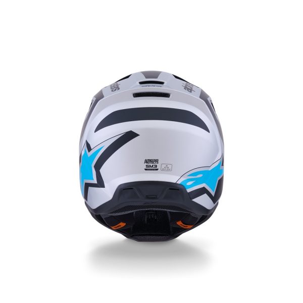 S-M3 Heat Helmet Silver/Blue/Black Matte