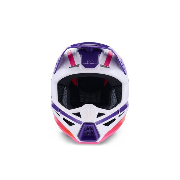 S-M3 Heat Helmet White/Purple/Pink Gloss