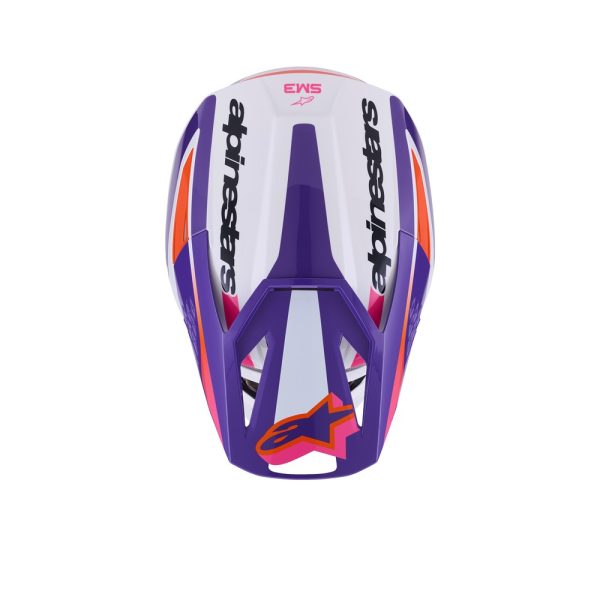 S-M3 Heat Helmet White/Purple/Pink Gloss