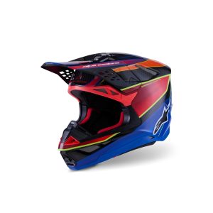 Supertech S-M10 Helmet Era Blue/Red/Yellow Fluoro Gloss
