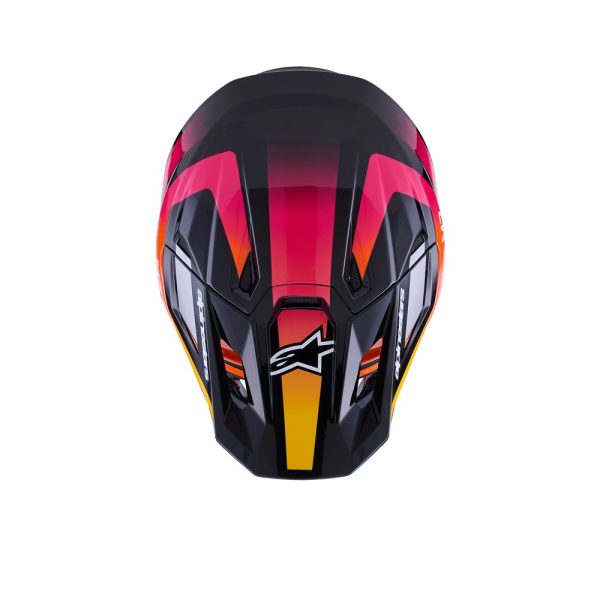 S-M7 Rise Helmet Black/Yellow Fluoro/Pink Gloss