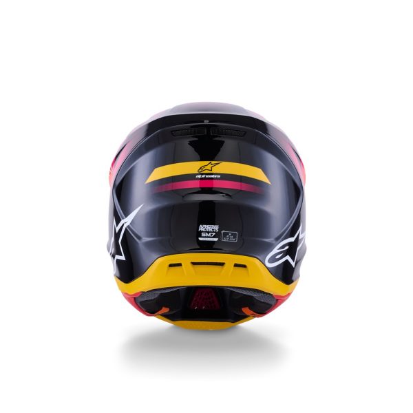 S-M7 Rise Helmet Black/Yellow Fluoro/Pink Gloss