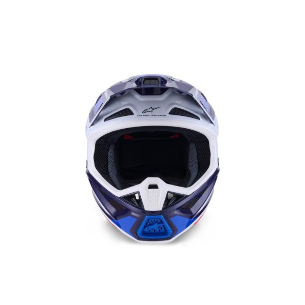 S-M7 Rise Helmet Blue/White Gloss