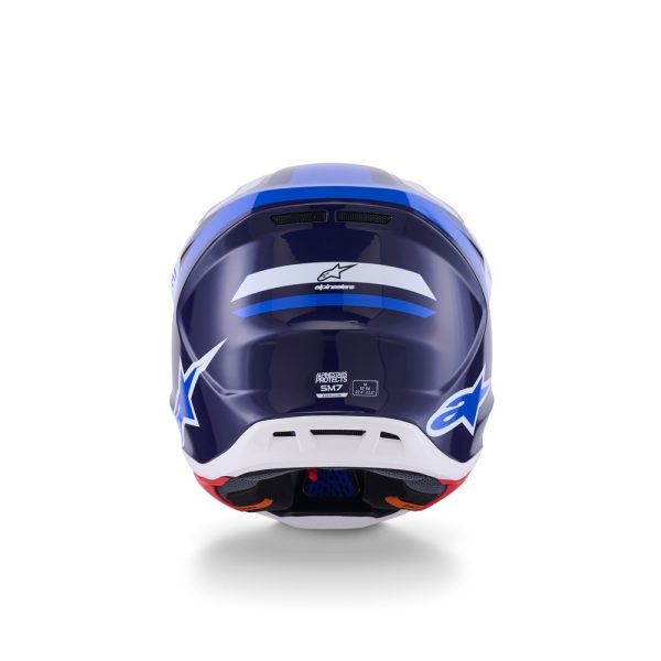 S-M7 Rise Helmet Blue/White Gloss