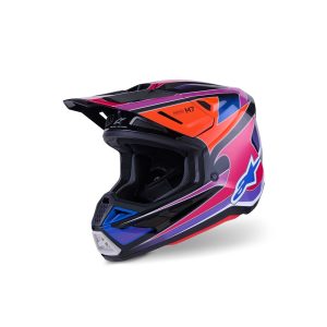 S-M7 Fuse Helmet Blue/Purple/Pink Gloss