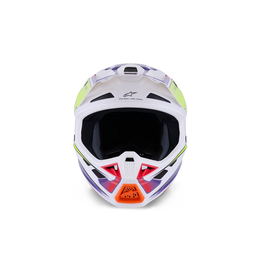 S-M7 Fuse Helmet White/Yellow Fluoro/Purple Gloss