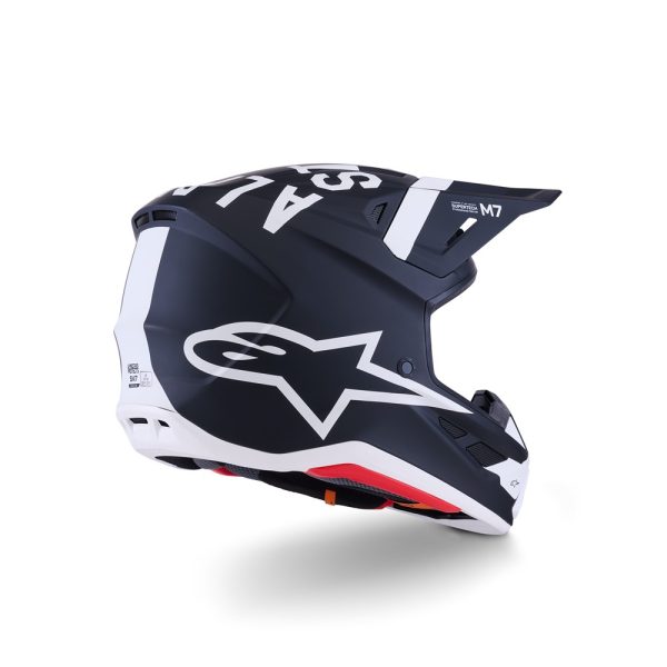 S-M7 Dasher Helmet Black/White Matte
