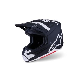 S-M7 Dasher Helmet Black/White Matte