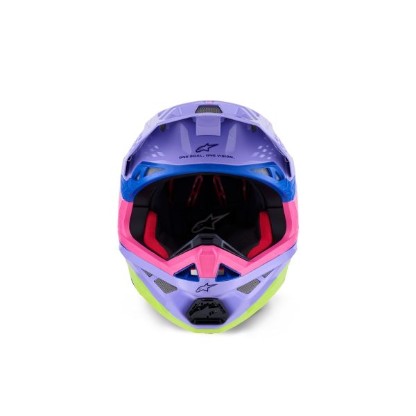 Supertech S-M10 Helmet Jett Lawrence Purple/Pink Fluoro/Yellow Fluoro Gloss