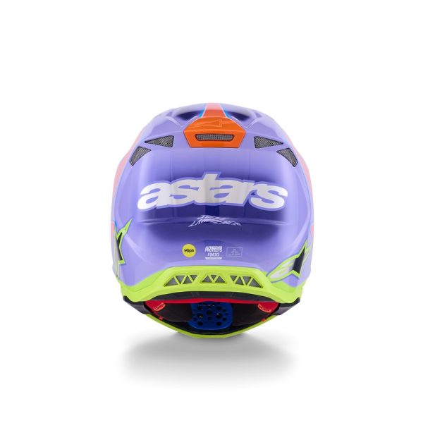 Supertech S-M10 Helmet Jett Lawrence Purple/Pink Fluoro/Yellow Fluoro Gloss