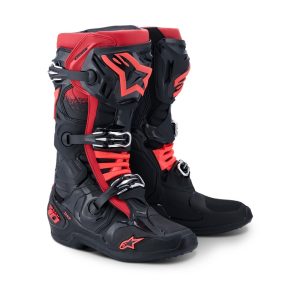 Tech-10 MX Boots Black/Red