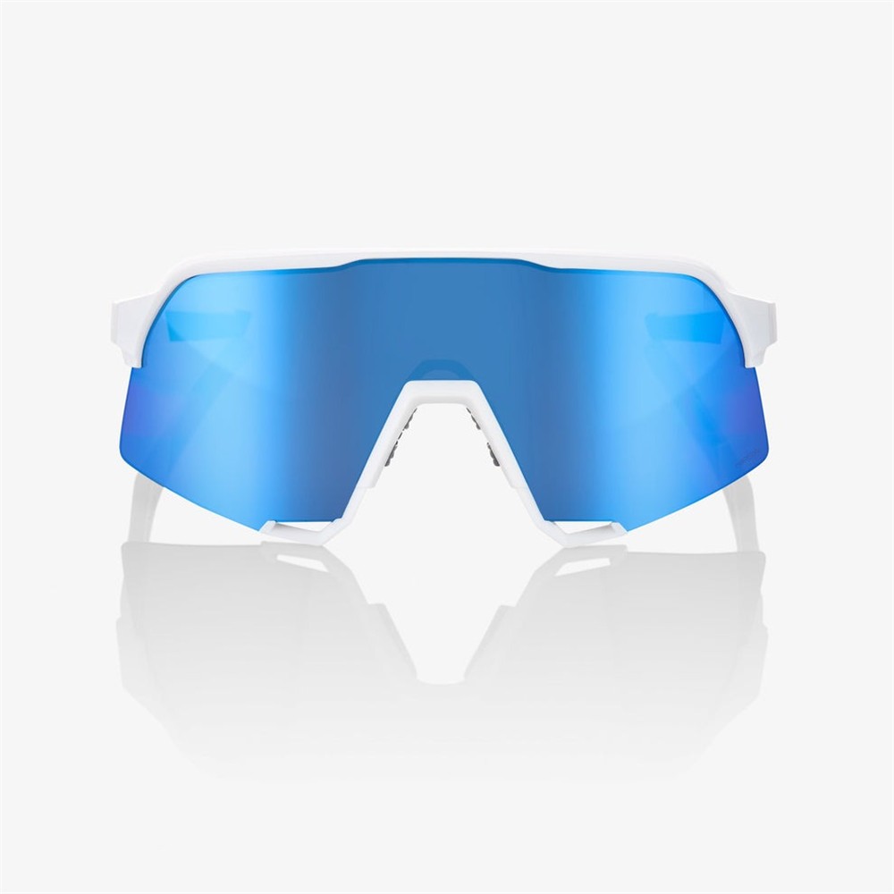S3 Matte White - HiPER Blue Mirror Lens