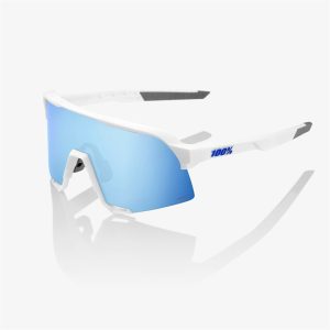 S3 Matte White - HiPER Blue Mirror Lens