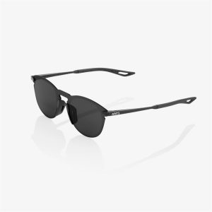 Legere Round Polished Black - Smoke Lens