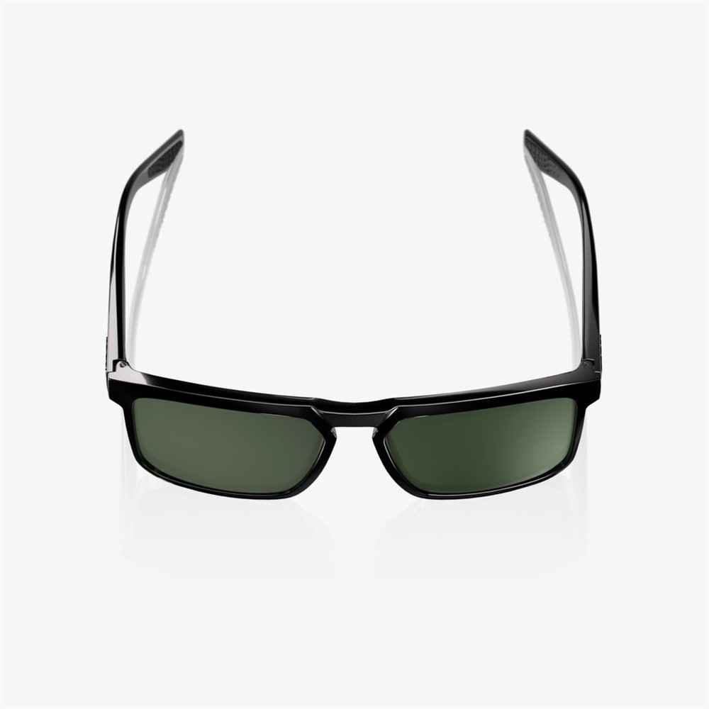 Renshaw Polished Black - Grey/Green Lens