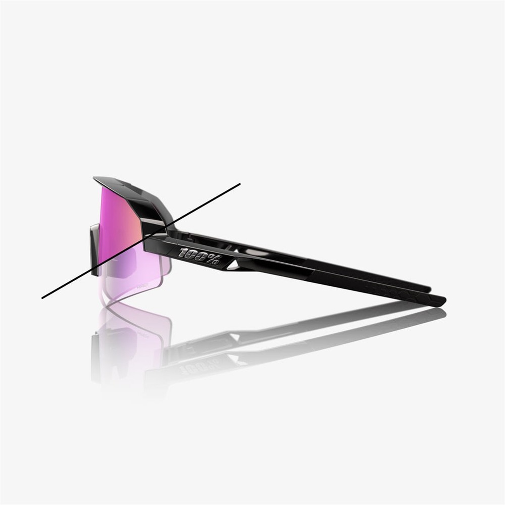 Slendale SL Gloss Black - Purple Flash Mirror Photochromic Lens