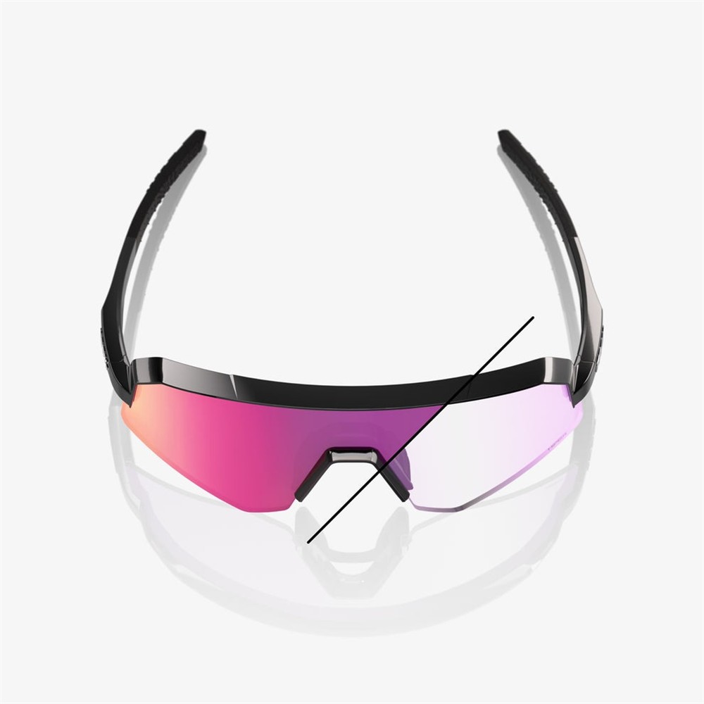 Slendale SL Gloss Black - Purple Flash Mirror Photochromic Lens