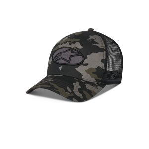 Oblique Camo Trucker Hat Black Camo/Black - One Size