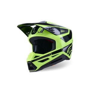S-M3 Heat Helmet Yellow Fluoro/Black Gloss