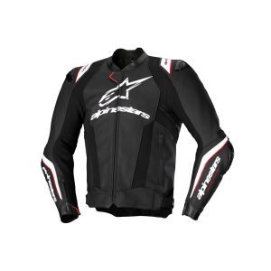 Missile v3 Leather Jacket Black/White