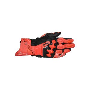 GP Plus R v3 Gloves Bright Red/Red Fluoro/Black