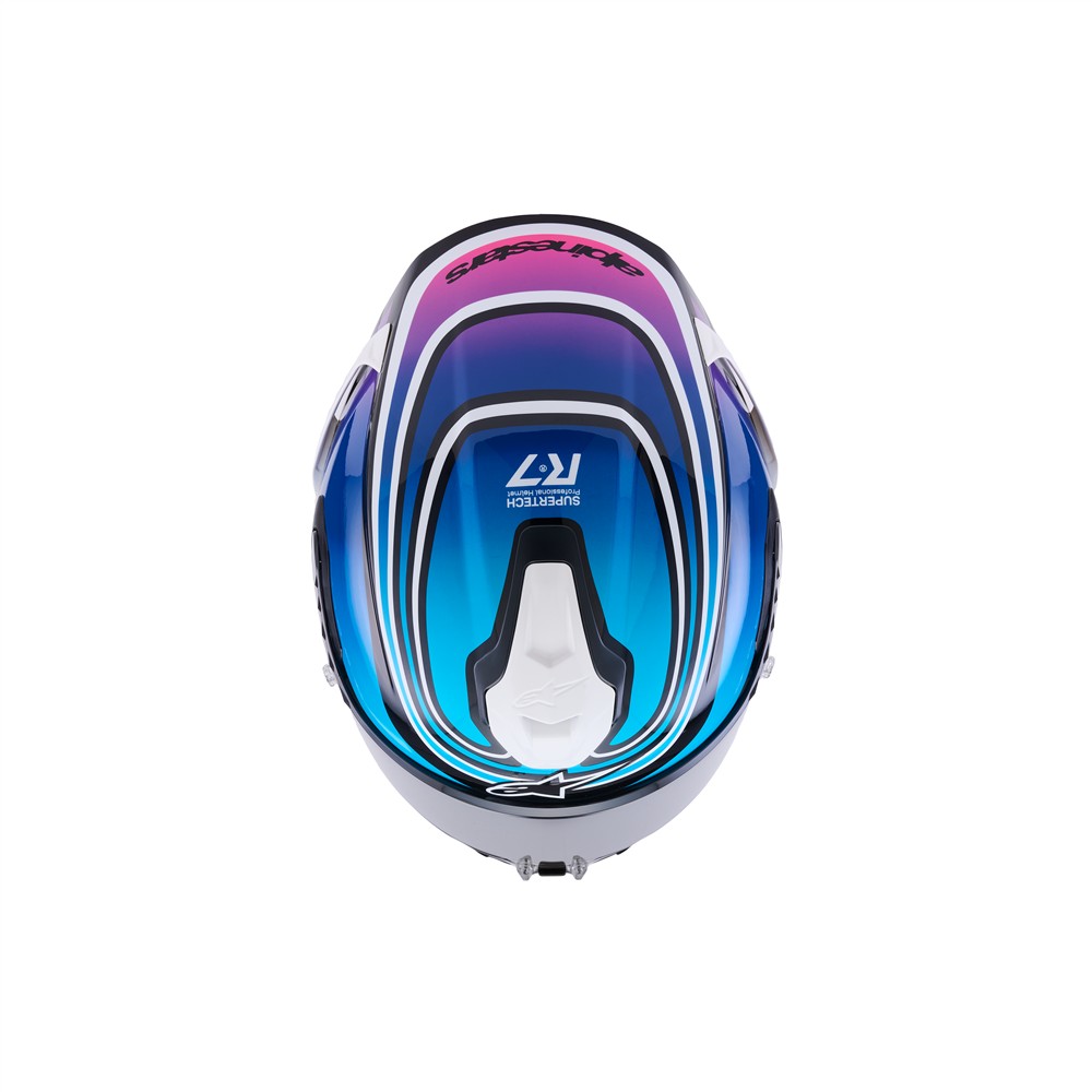 Supertech R7 Helmet Zeal Black/Blue/Pink Fluoro/White Gloss