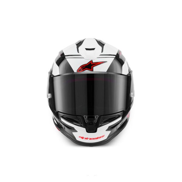 Supertech R7 Helmet A-Core Black/White/Red Gloss | Tracktion Motorcycles