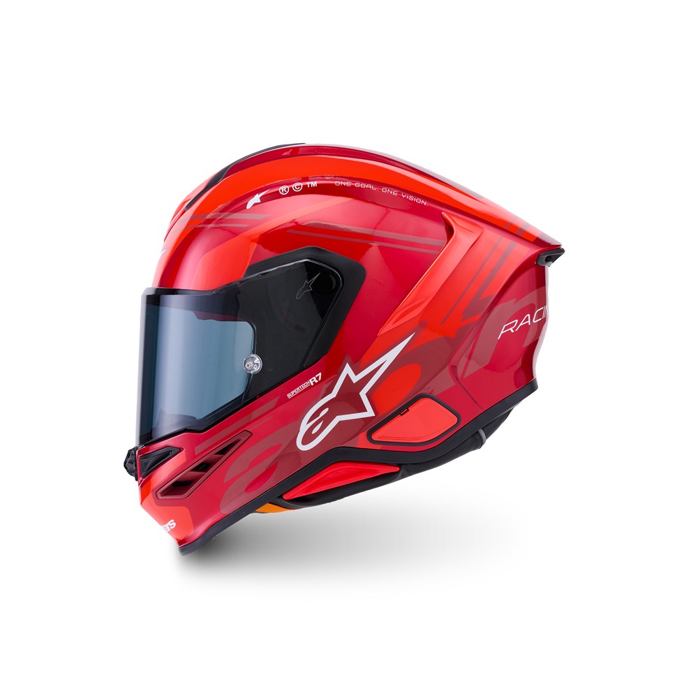 Supertech R7 Helmet A-Core Red/White Gloss