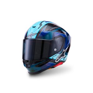 Supertech R7 Helmet Kinetis Black/Blue/Pink Fluoro/White Gloss