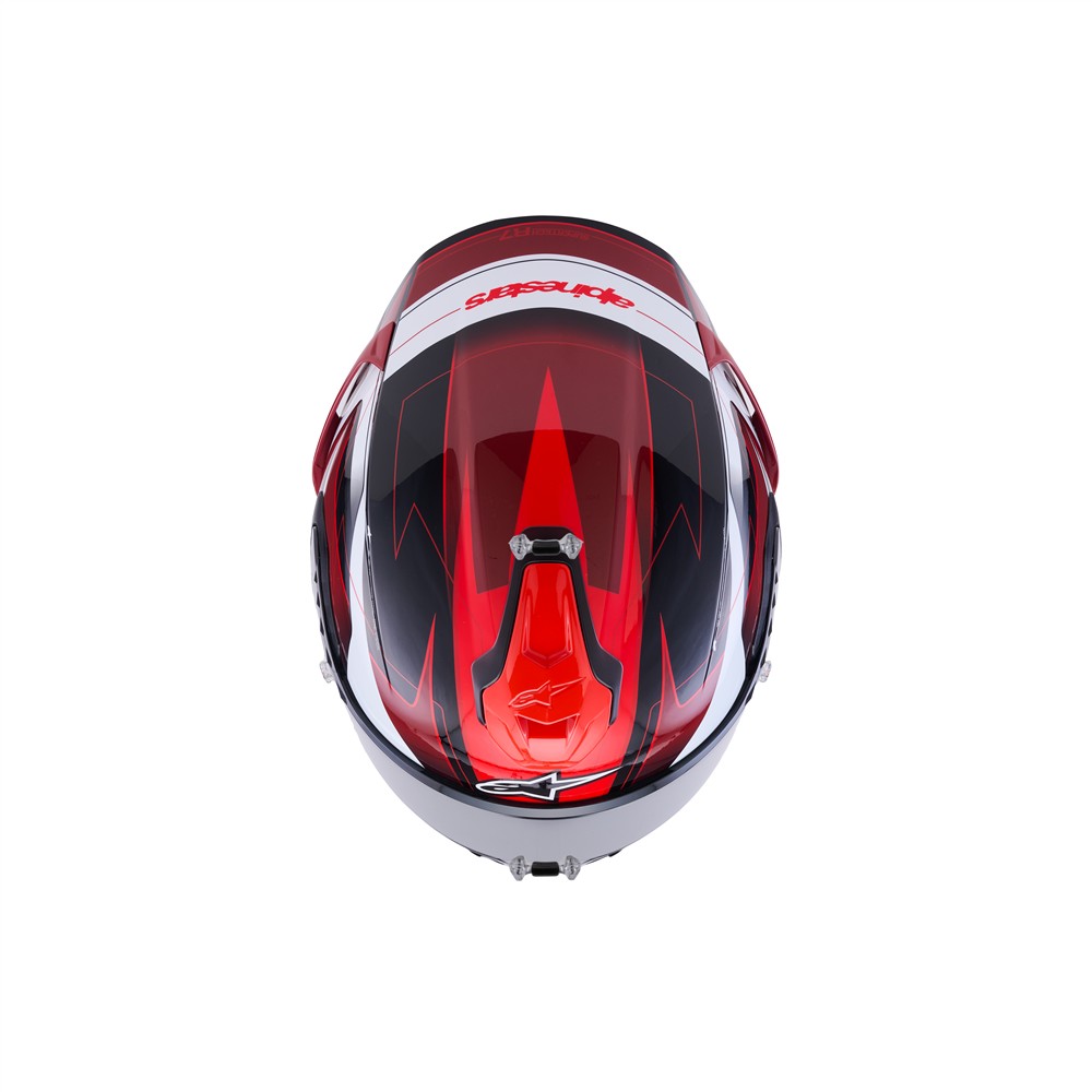 Supertech R7 Helmet Kinetis Black/Red/White Gloss
