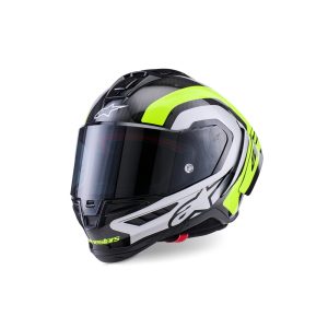 Supertech R10 Helmet Arius Black/Silver/Yellow Fluoro Gloss