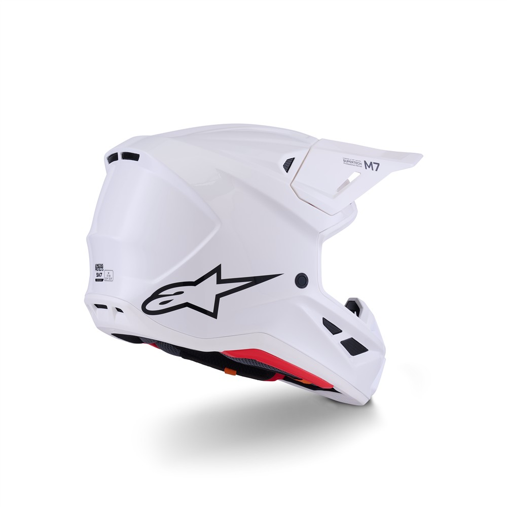 S-M7 Helmet Solid Gloss White