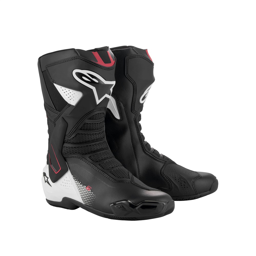 SMX-6 v3 Boots Black/White/Red Graphic
