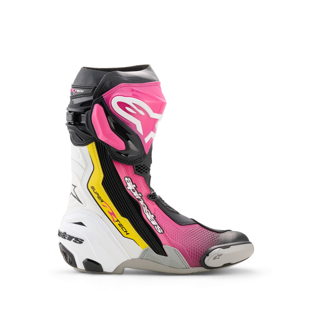 Supertech R Boots Black/Magenta/White/Yellow Fluoro