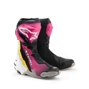 Supertech R Boots Black/Magenta/White/Yellow Fluoro