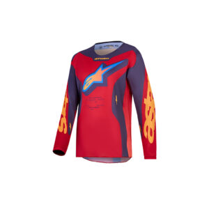 Youth Fluid Hunt Jersey Fire Red/Graystone/Hot Coral