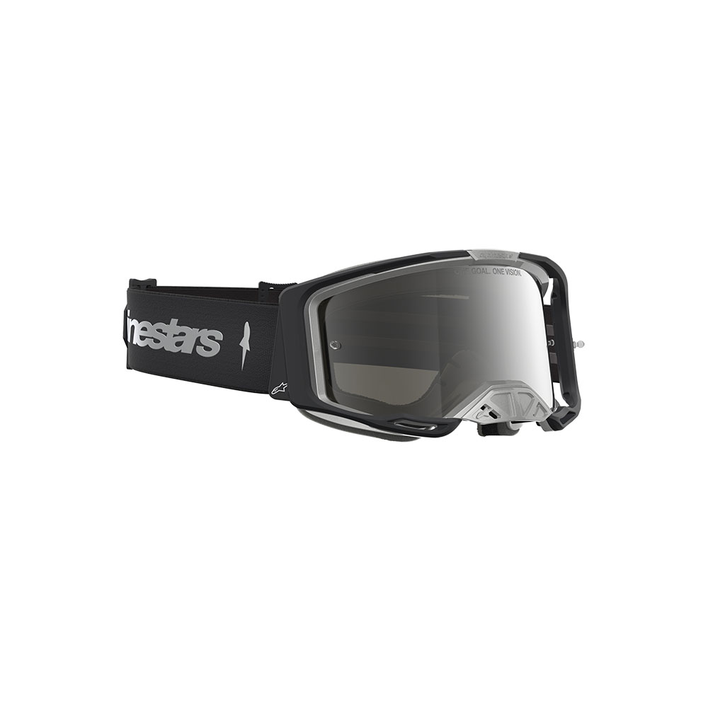 Vision 8 Amber Goggle Black/Silver - Mirror Silver Lens