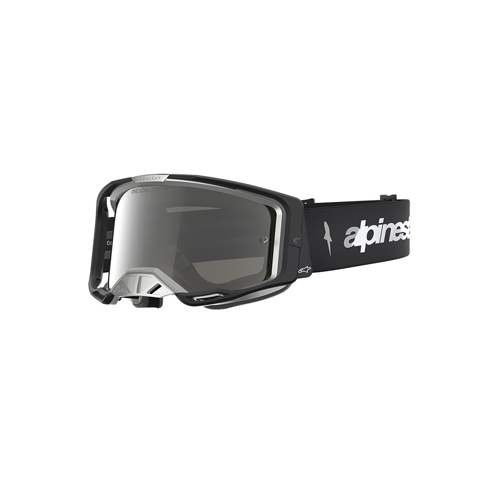 Vision 8 Amber Goggle Black/Silver - Mirror Silver Lens