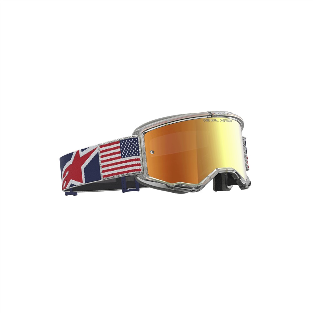 Vision 5 Limited Edition Fiftyfold Goggle Red/White/Blue - Mirror Red Lens
