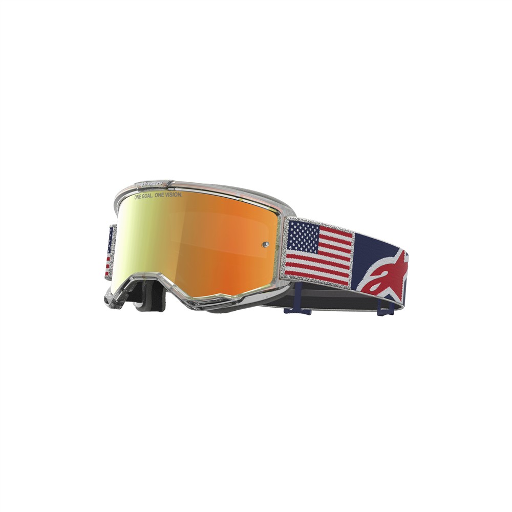 Vision 5 Limited Edition Fiftyfold Goggle Red/White/Blue - Mirror Red Lens