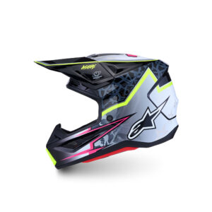 S-M7 Blaster Helmet Black/Gray/White/Yellow Fluoro Gloss