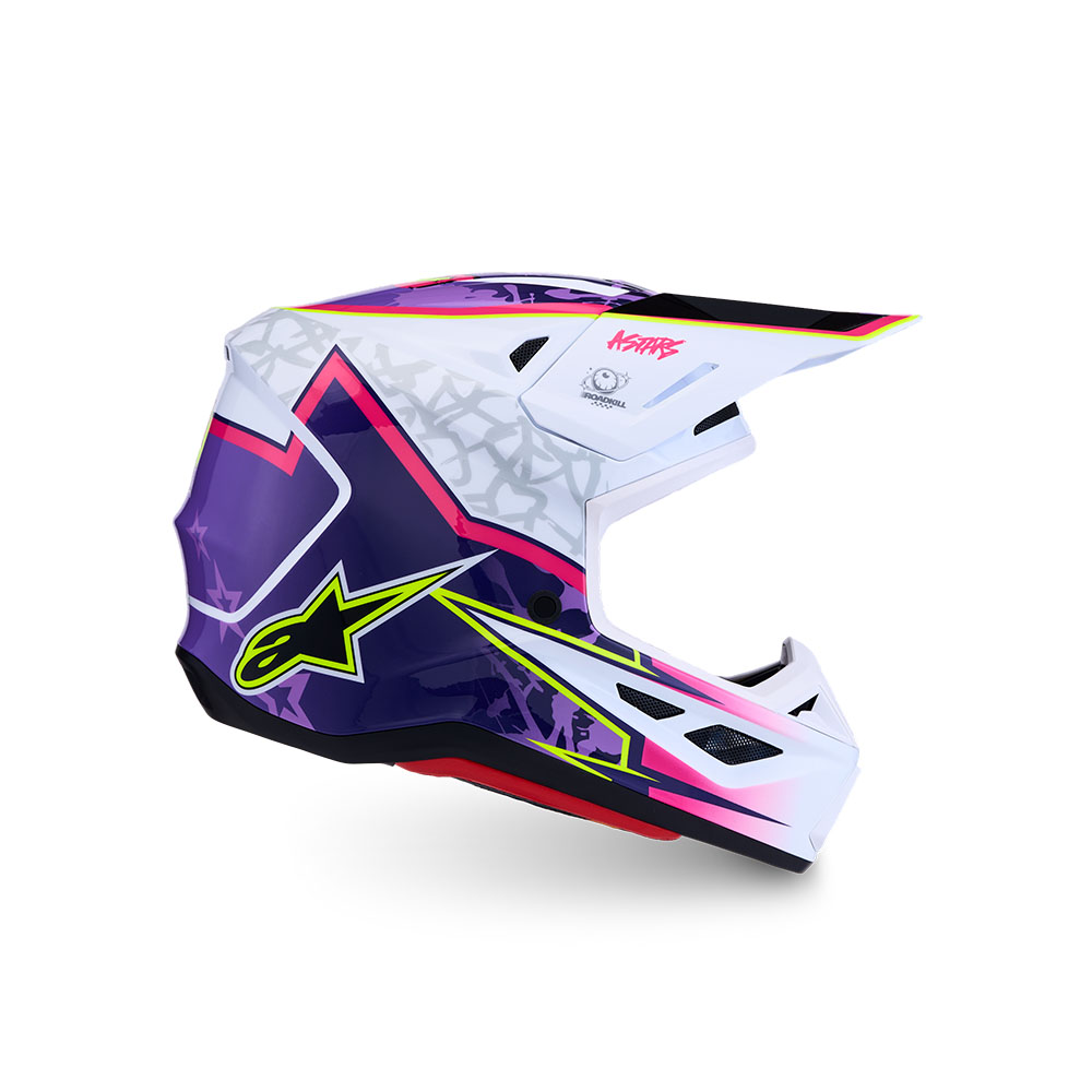 S-M7 Blaster Helmet Purple/Pink/White Gloss