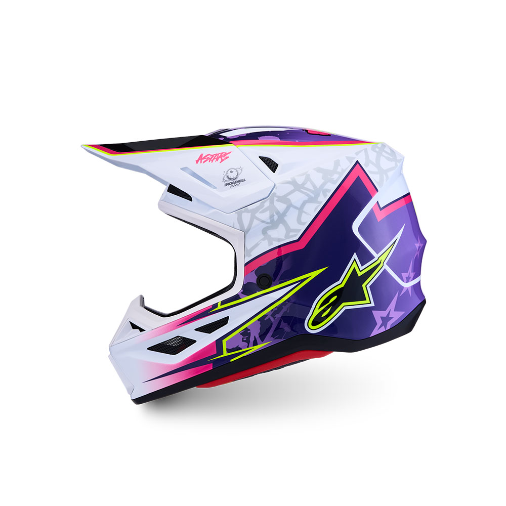S-M7 Blaster Helmet Purple/Pink/White Gloss