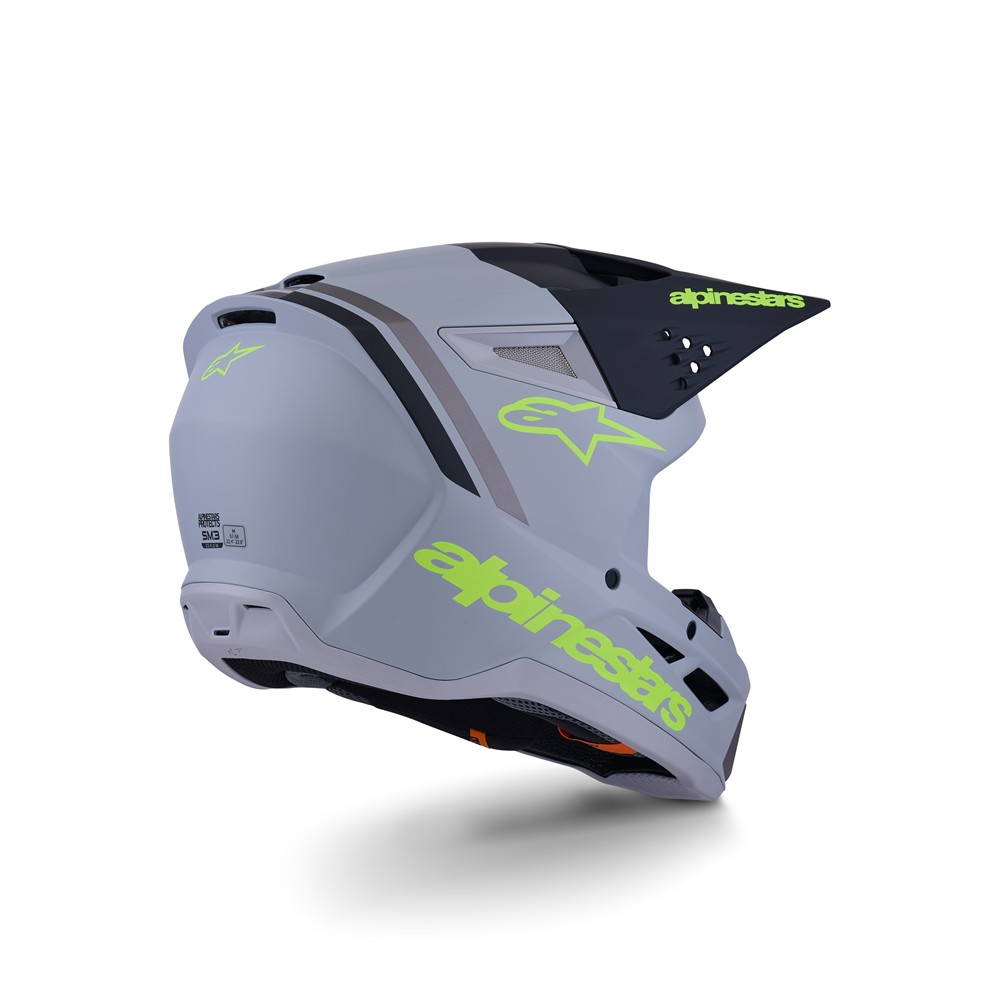S-M3 Radium Helmet Gray/Black/Yellow Fluoro Matte