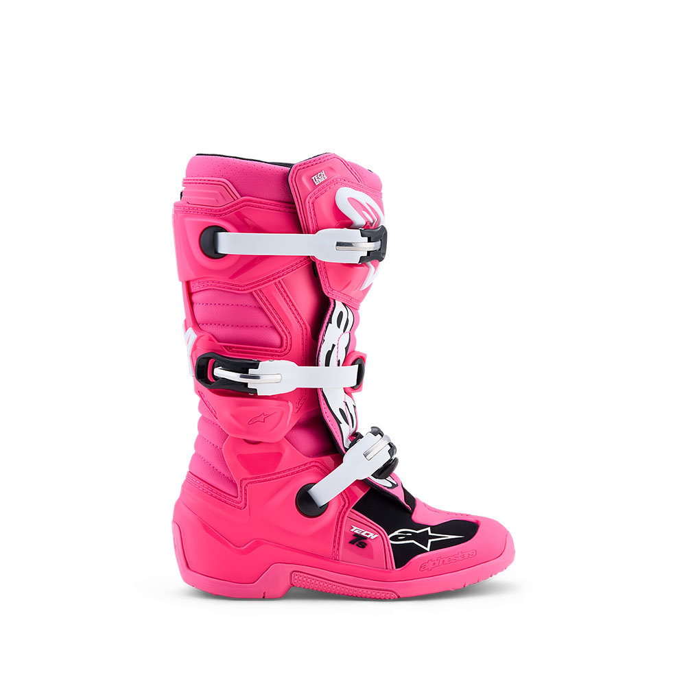 Tech-7S MX Boots Pink Fluoro/Black/White